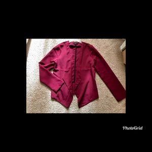 Burgundy blazer